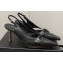 Chanel Heel 7cm Bow Slingback Sandals Black 2023