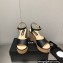 Chanel Heel 8cm Platform Sandal Leather Black 2023