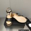 Chanel Heel 8cm Platform Sandal Leather Black 2023