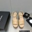 Chanel Heel 8cm Platform Sandal Leather Beige 2023