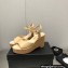 Chanel Heel 8cm Platform Sandal Leather Beige 2023