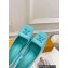 Louis Vuitton Heel 8.5cm Shake Slingback Pumps in Patent calf leather Turquoise Green 2023
