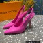 Louis Vuitton Heel 10cm Sparkle Slingback Pumps in leather Pink 2023