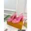 Louis Vuitton Heel 8.5cm Shake Slingback Pumps in Patent calf leather Pink 2023