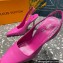 Louis Vuitton Heel 10cm Sparkle Slingback Pumps in leather Pink 2023