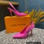 Louis Vuitton Heel 10cm Sparkle Slingback Pumps in leather Pink 2023