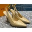 Louis Vuitton Heel 10cm Sparkle Slingback Pumps in leather Beige 2023