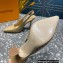 Louis Vuitton Heel 10cm Sparkle Slingback Pumps in leather Beige 2023