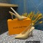 Louis Vuitton Heel 10cm Sparkle Slingback Pumps in leather Beige 2023