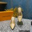 Louis Vuitton Heel 10cm Sparkle Slingback Pumps in leather Beige 2023