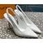 Louis Vuitton Heel 10cm Sparkle Slingback Pumps in leather White 2023