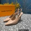 Louis Vuitton Heel 10cm Sparkle Slingback Pumps in leather Nude 2023