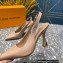 Louis Vuitton Heel 10cm Sparkle Slingback Pumps in leather Nude 2023