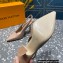 Louis Vuitton Heel 10cm Sparkle Slingback Pumps in leather Nude 2023
