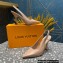 Louis Vuitton Heel 10cm Sparkle Slingback Pumps in leather Nude 2023