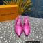 Louis Vuitton Heel 7cm Sparkle Slingback Pumps in leather Pink 2023
