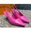 Louis Vuitton Heel 7cm Sparkle Slingback Pumps in leather Pink 2023