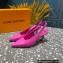 Louis Vuitton Heel 7cm Sparkle Slingback Pumps in leather Pink 2023