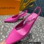Louis Vuitton Heel 7cm Sparkle Slingback Pumps in leather Pink 2023