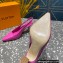 Louis Vuitton Heel 7cm Sparkle Slingback Pumps in leather Pink 2023