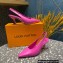 Louis Vuitton Heel 7cm Sparkle Slingback Pumps in leather Pink 2023
