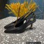 Louis Vuitton Heel 7cm Sparkle Slingback Pumps in leather Black 2023