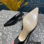 Louis Vuitton Heel 7cm Sparkle Slingback Pumps in leather Black 2023