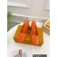 Louis Vuitton Heel 8.5cm Shake Slingback Pumps in Patent calf leather Orange 2023