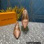 Louis Vuitton Heel 7cm Sparkle Slingback Pumps in leather Brown 2023