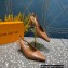 Louis Vuitton Heel 7cm Sparkle Slingback Pumps in leather Brown 2023