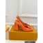 Louis Vuitton Heel 8.5cm Shake Slingback Pumps in Patent calf leather Orange 2023