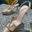 Valentino Heel 10.3cm Platform 2cm VLogo Signature Slingback Pumps Satin Nude 2023