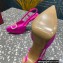 Valentino Heel 10.3cm Platform 2cm VLogo Signature Slingback Pumps Satin Fuchsia 2023