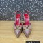Valentino Heel 10.3cm Platform 2cm VLogo Signature Slingback Pumps Leather Nude 2023