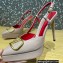 Valentino Heel 10.3cm Platform 2cm VLogo Signature Slingback Pumps Leather Nude 2023