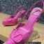 Valentino Heel 10.3cm Platform 2cm VLogo Signature Slingback Pumps Patent Pink 2023