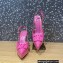 Valentino Heel 10.3cm Platform 2cm VLogo Signature Slingback Pumps Patent Pink 2023