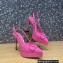 Valentino Heel 10.3cm Platform 2cm VLogo Signature Slingback Pumps Patent Pink 2023