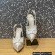Valentino Heel 10.3cm Platform 2cm VLogo Signature Slingback Pumps Patent White 2023