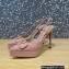 Valentino Heel 10.3cm Platform 2cm VLogo Signature Slingback Pumps Patent Nude 2023