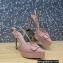 Valentino Heel 10.3cm Platform 2cm VLogo Signature Slingback Pumps Patent Nude 2023