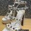 Valentino Heel 15cm Platform 6cm ROCKSTUD Sandals Leather White 2023