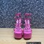 Valentino Heel 15cm Platform 6cm ROCKSTUD Sandals Leather Pink 2023