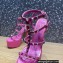 Valentino Heel 15cm Platform 6cm ROCKSTUD Sandals Leather Pink 2023