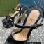 Gucci Heel 15.5cm Platform 6cm Interlocking G studs Sandals 719843 Black 2023