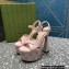 Gucci Heel 15.5cm Platform 6cm Interlocking G studs Sandals 719843 Pink 2023