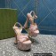 Gucci Heel 15.5cm Platform 6cm Interlocking G studs Sandals 719843 Pink 2023