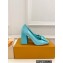 Louis Vuitton Heel 8.5cm Shake Pumps in Patent calf leather Turquoise Green 2023