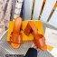 Louis Vuitton Heel 8.5cm Shake Mules in Patent calf leather Orange 2023