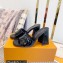 Louis Vuitton Heel 8.5cm Shake Mules in Patent calf leather Black 2023